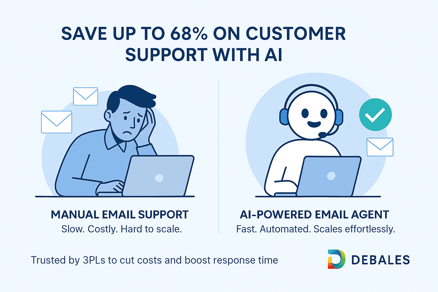 How 3PLs Can Cut Customer Support Costs by 68% with Email AI Agents